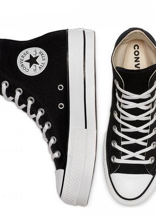 Converse chuck taylor all star platform hi black.4 фото