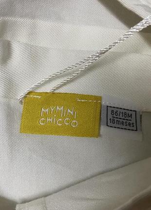 Блуза (рубашка) mymini chicco 86р. (18мес)3 фото