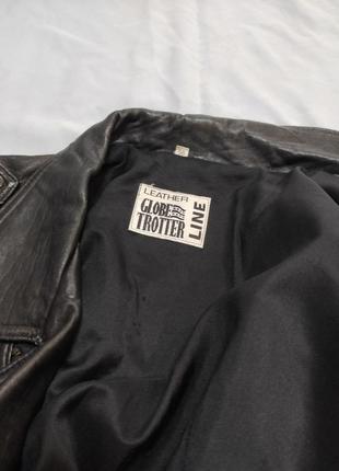 Стильная винтажная оверсайз куртка - косуха из натуральной кожи9 фото
