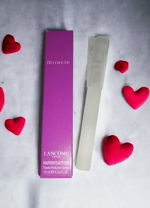 😍 аромат lancome miracle 10 мл. парфуми жіночі, стійкий парфум. духі ручка