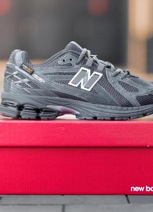 Кроссовки замшевые серые new balance 1906r dark grey