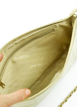Дизайнерская кожаная сумочка на плечо jane shilton6 фото