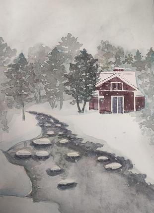 Картина акварель