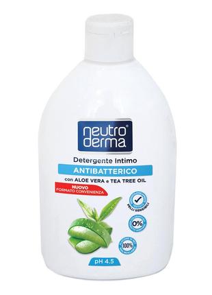 Гель для інтимної гігієни neutro derma antibatterico aloe vera, 400 мл (код: 06605)