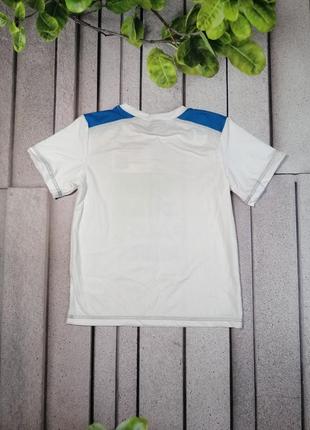 Детская спортивная футболка белого цвета принт4 фото