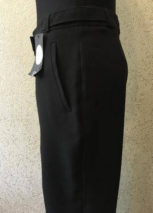 Стильные чёрные классические брюки/новые женские штаны/лёгкие штанишки4 фото