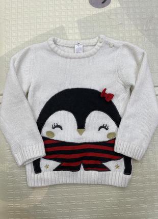 Свитер с пингвином