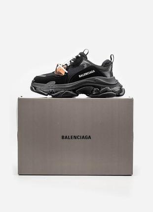 Кросівки у стилі balenciaga triple s «black»