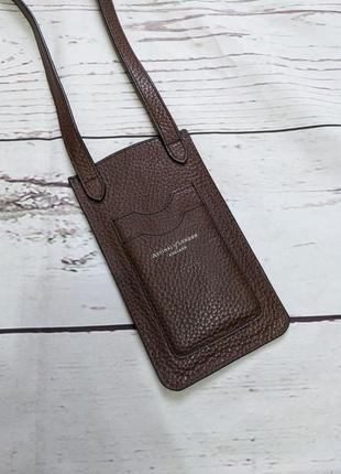 Маленькая сумочка - кошелек на телефон от aspinal of london2 фото
