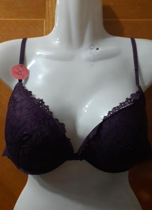 Мереживний красивий бюстгалтер р.80 d від secret possessions , кісточки , пушап