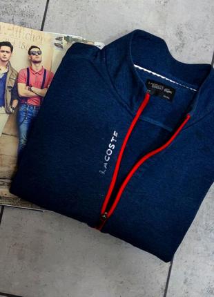 Чоловіча олімпійка lacoste sweatshirt jacket
у синьому кольорі розмір xxl