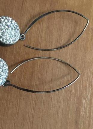 Серьги с цирконием