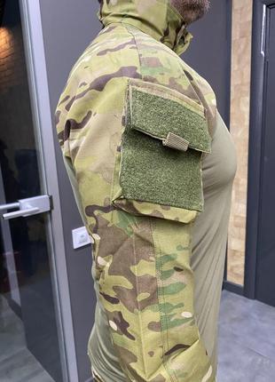 Военная форма (убакс + брюки), поликоттон, мультикам, размер xxl, форма зсу, тактическая одежда8 фото