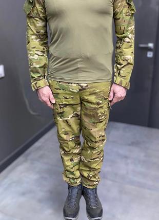 Военная форма (убакс + брюки), поликоттон, мультикам, размер xxl, форма зсу, тактическая одежда3 фото