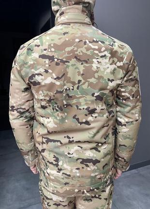 Куртка тактична зимова softshell, single sword, мультикам, розмір s, тепла зимова куртка для військових софтшел  (153.20.0103)5 фото