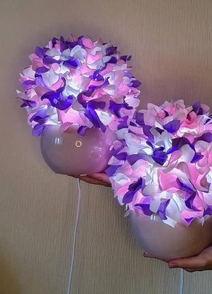 Светильник ночник гортензия