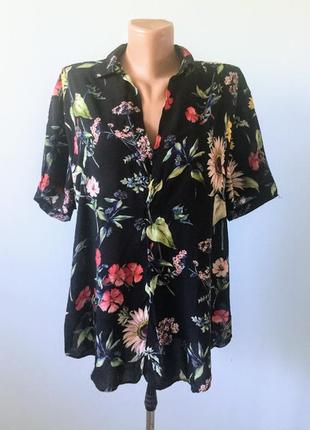 Тонкая легкая вискозная туника zara woman