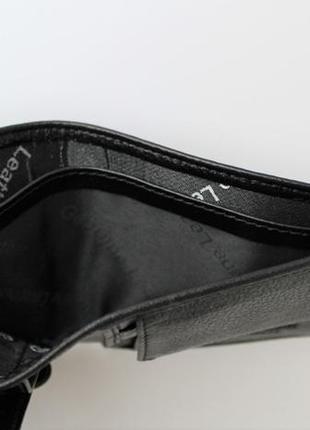 Чоловічий шкіряний гаманець armani чорний3 фото