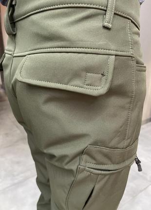 Костюм тактический, softshell на флисе, цвет олива, размер m, демисезонный костюм для военных софтшел10 фото