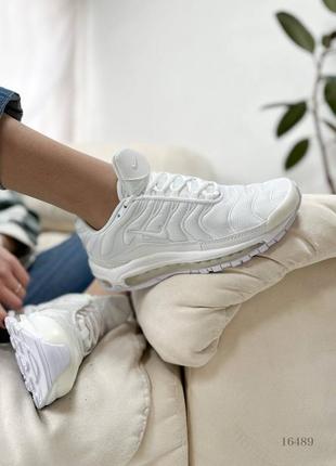 Белые женские кроссовки nike air max 97 plus white2 фото