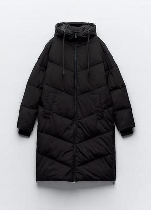 Пуховик, куртка, пальто zara  xs
