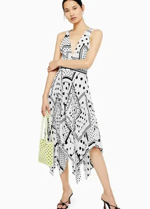 Женское платье сарафан с открытой спинкой top shop7 фото