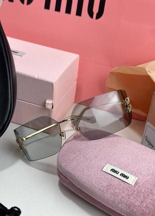 Брендовые очки в стиле miu miu💖🌹люкс, полный комплект