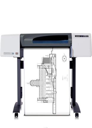 Широкоформатный принтер hp 500ps designjet плоттер 4