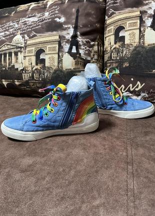 Кеды джинсовые