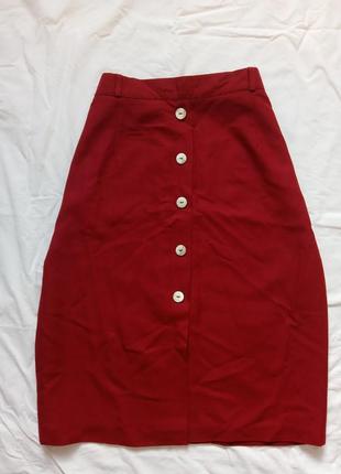 Юбка базовая красная миди карандаш юбка мыды карандаш красная прямая приталенная по фигуре m l1 фото