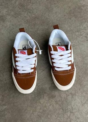 Кроссовки vans knu skool brown9 фото