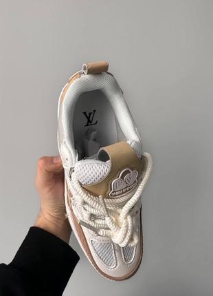 Кроссовки lv skate sneaker brown "snakeskin"9 фото