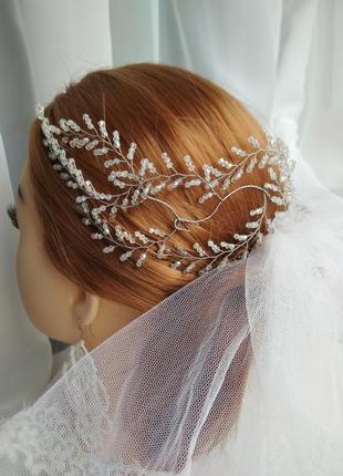 Свадебная веточка для волос ′lilly′
