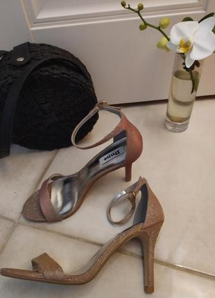 Блестящие босоножки dune оригинал универсальная модель