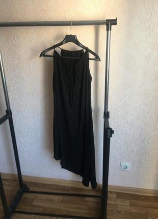 Платье вечернее ассиметричный, сарафан черный!
