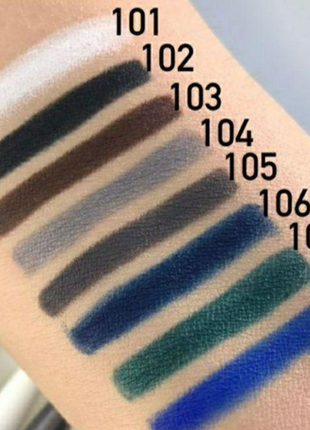 Водостійкий олівець topface waterproof eyeliner 103,104,105,107,109