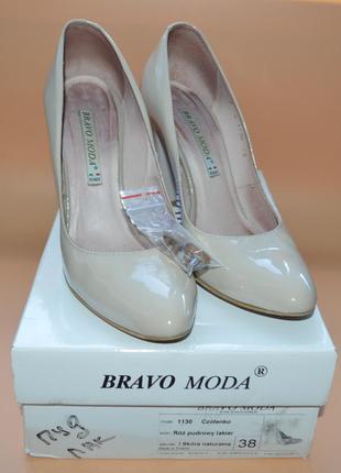 Туфлі шкіряні bravo moda 38р2 фото