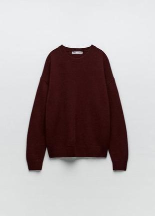 Zara свитер из кашемира, толстовка, свитшот, кофта, реглан, лонгслив5 фото