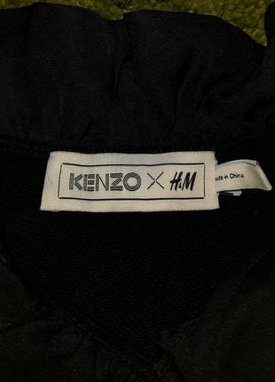 Свитшот kenzo paris x h&m jungle с тигром кофта с воротником свитер4 фото