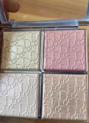 Палетка хайлайтерів dior backstage glow face palette5 фото