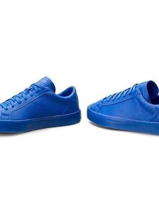 Синие кеды adidas courtvantage adicolor blue3 фото