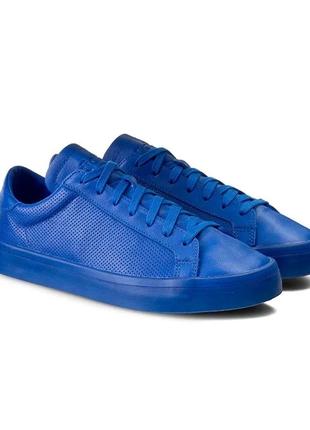 Синие кеды adidas courtvantage adicolor blue1 фото