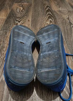 Синие кеды adidas courtvantage adicolor blue8 фото
