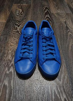 Синие кеды adidas courtvantage adicolor blue6 фото