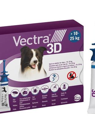 Vectra 3d (вектра 3д) капли от блох и клещей и комаров для собак весом 10-25 кг 1 пипетка