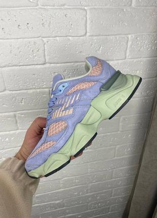 Красивейшие женские кроссовки new balance 9060 purple сиреневые5 фото