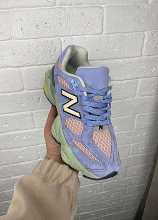 Красивейшие женские кроссовки new balance 9060 purple сиреневые4 фото