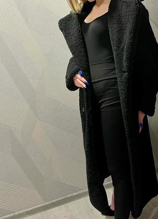 Шубка тедди оверсайз