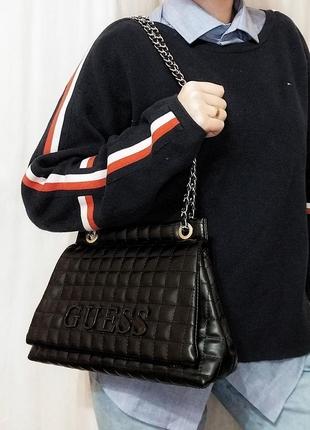 Якісна базова жіноча сумка на плече сумка guess сумка з еко-шкіри7 фото