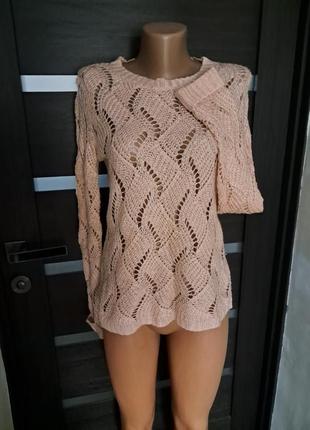 Свитер персиковый
